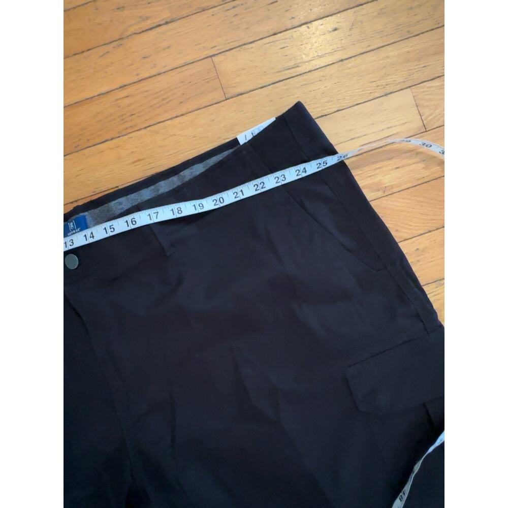 George Mens Cargo Shorts Size 54 Black Utility Comfort Waist 10” Inseam NWT - Picture 5 of 5